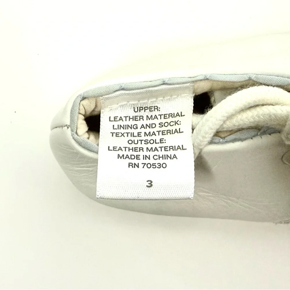 Janie and Jack Classic White Leather Baby Shoes